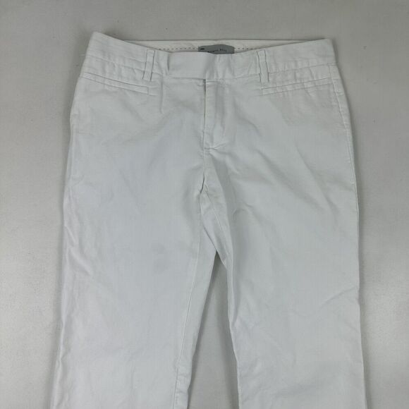 GAP Women's White Modern Boot Bootcut Chino Dress Pants 100% Cotton Size 2A - Picture 3 of 11